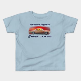 Corvair Corsa - Horsepower Happiness Kids T-Shirt